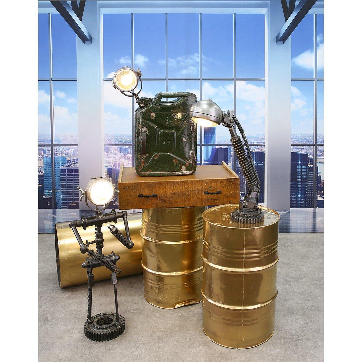 Lampe"Roboter"antik-schwarz,Eisen H.82cm