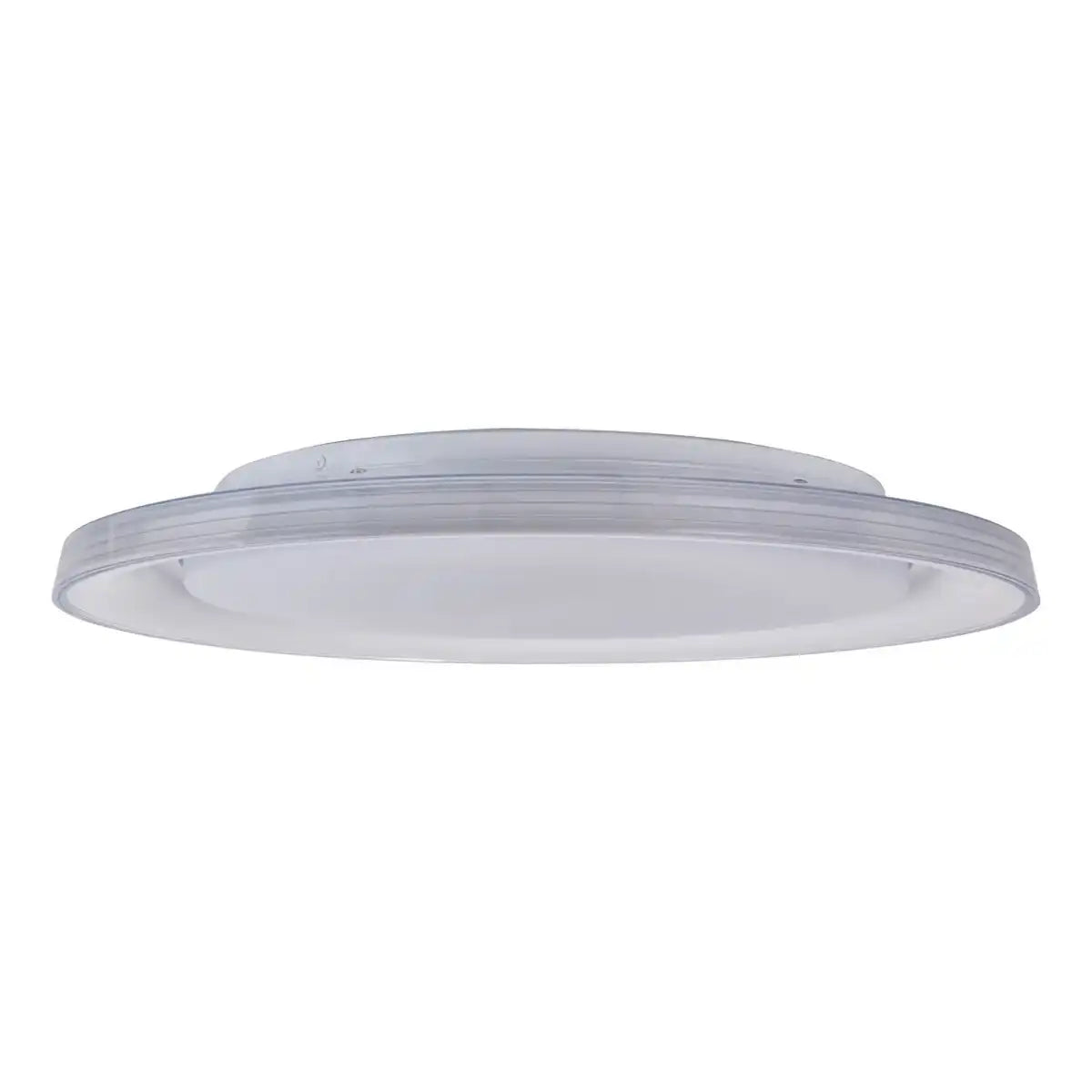 LED Deckenleuchte "CLAIRE" Ø 50,5 cm, 7,5 cm hoch, Metall und Kunststoff in Weiß, integrierte LED, 1600 lm, dimmbar, CCT-Funktion, 3000-5000 K, Nachtlichtfunktion