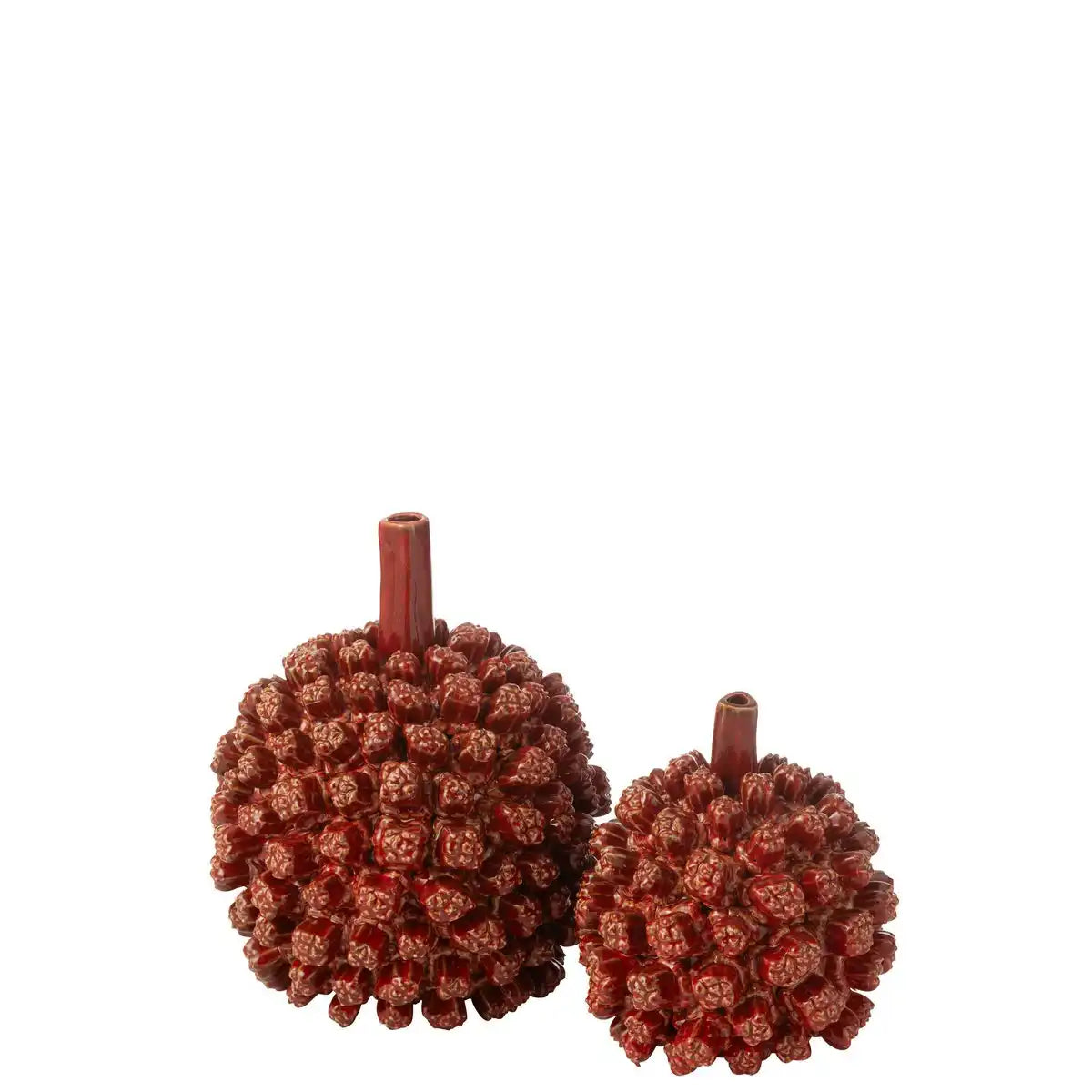 J -Line Vase Saki - Keramik - Rot - groß - Ø 24,5 cm