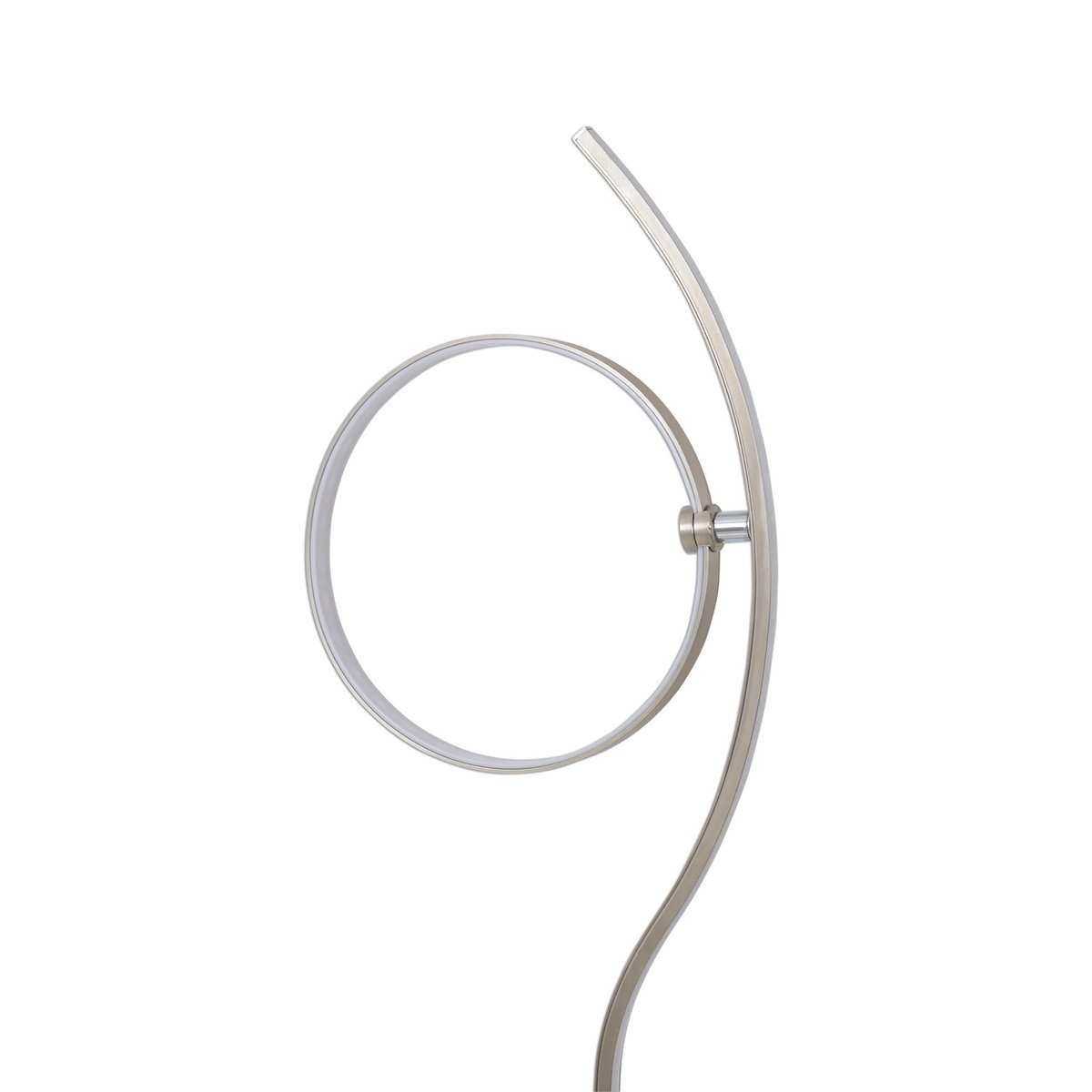 LED-Stehleuchte "LOOP LINE" 150 cm hoch, mit integriertem LED-Stripe, aus Metall und Kunststoff