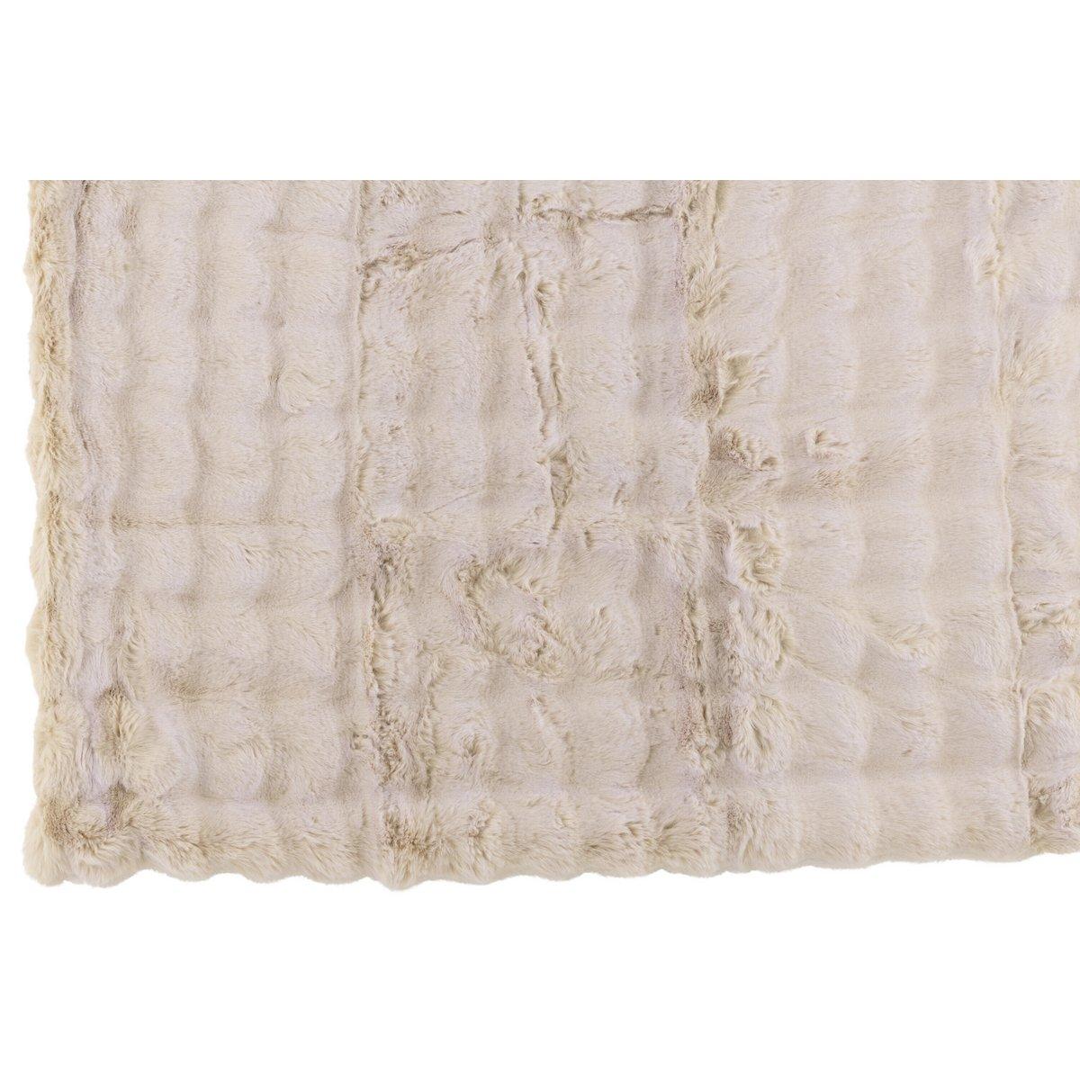 J-Line Plaid Wave Polyester Elfenbein