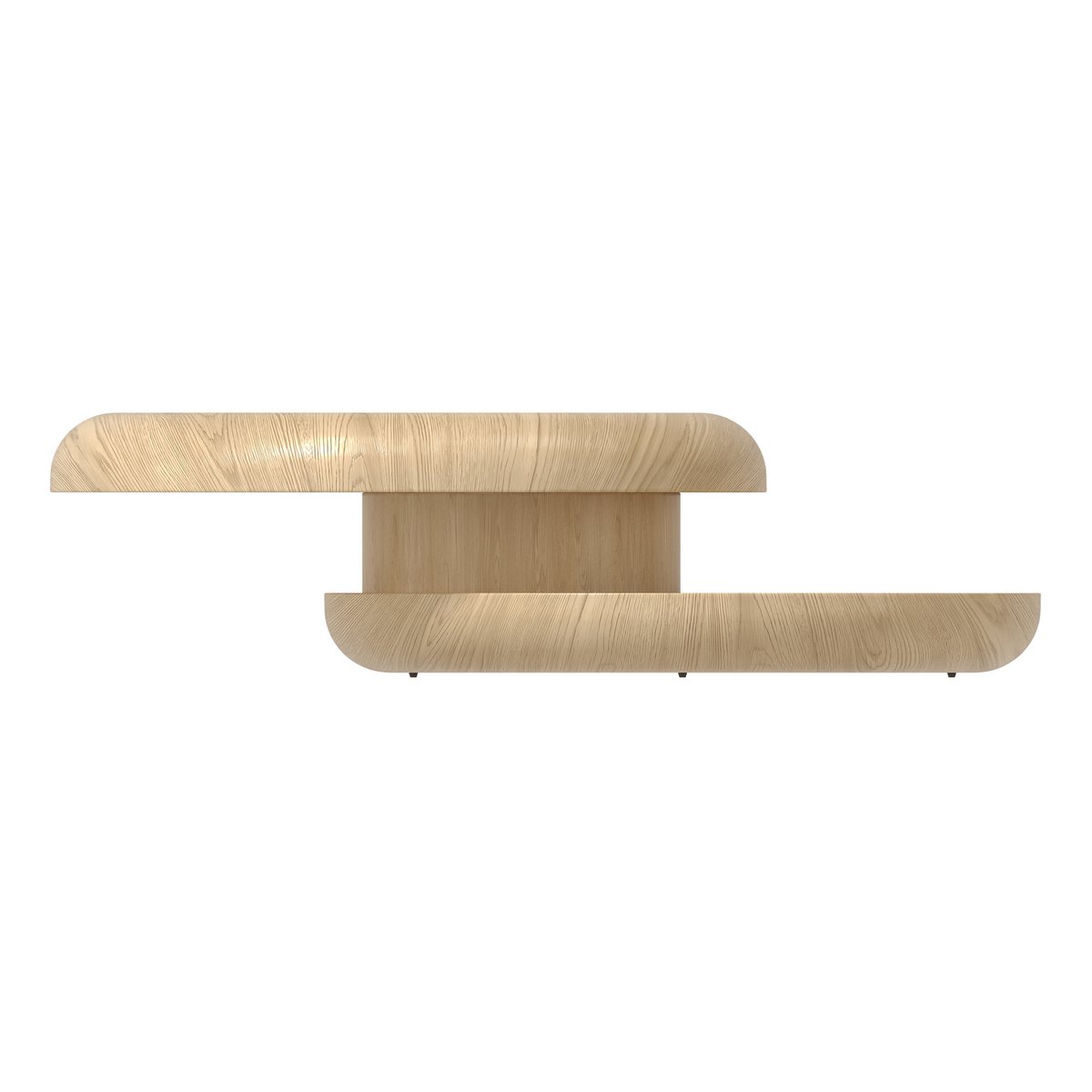 Couchtisch Ø 90 cm drehbar Natur