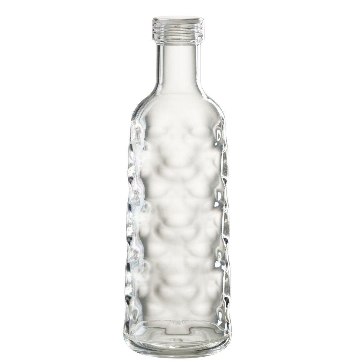 J-Line-Flasche Hammered in Geschenkbox – Kunststoff – transparent