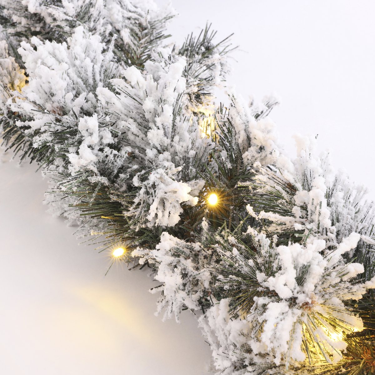 Girlande mit LED -Beleuchtung - L270 cm - Zugesperrtes Grün