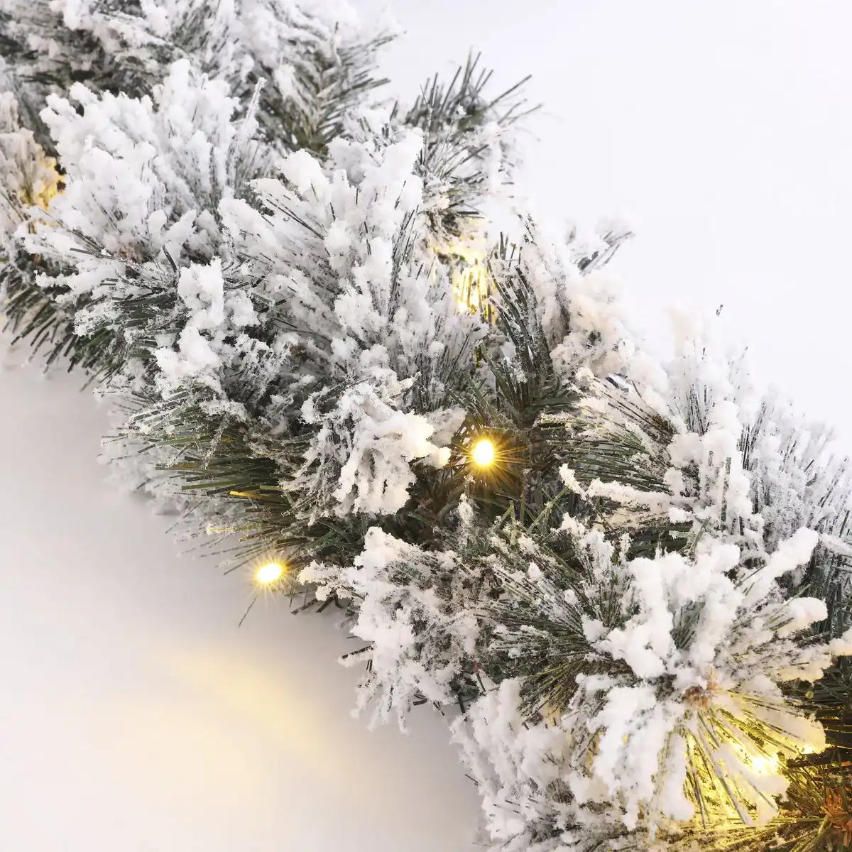 Girlande mit LED -Beleuchtung - L270 cm - Zugesperrtes Grün