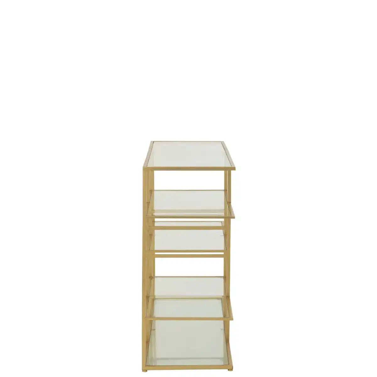 J-Line-Konsolen-Eisen/Glas Gold gefärbt
