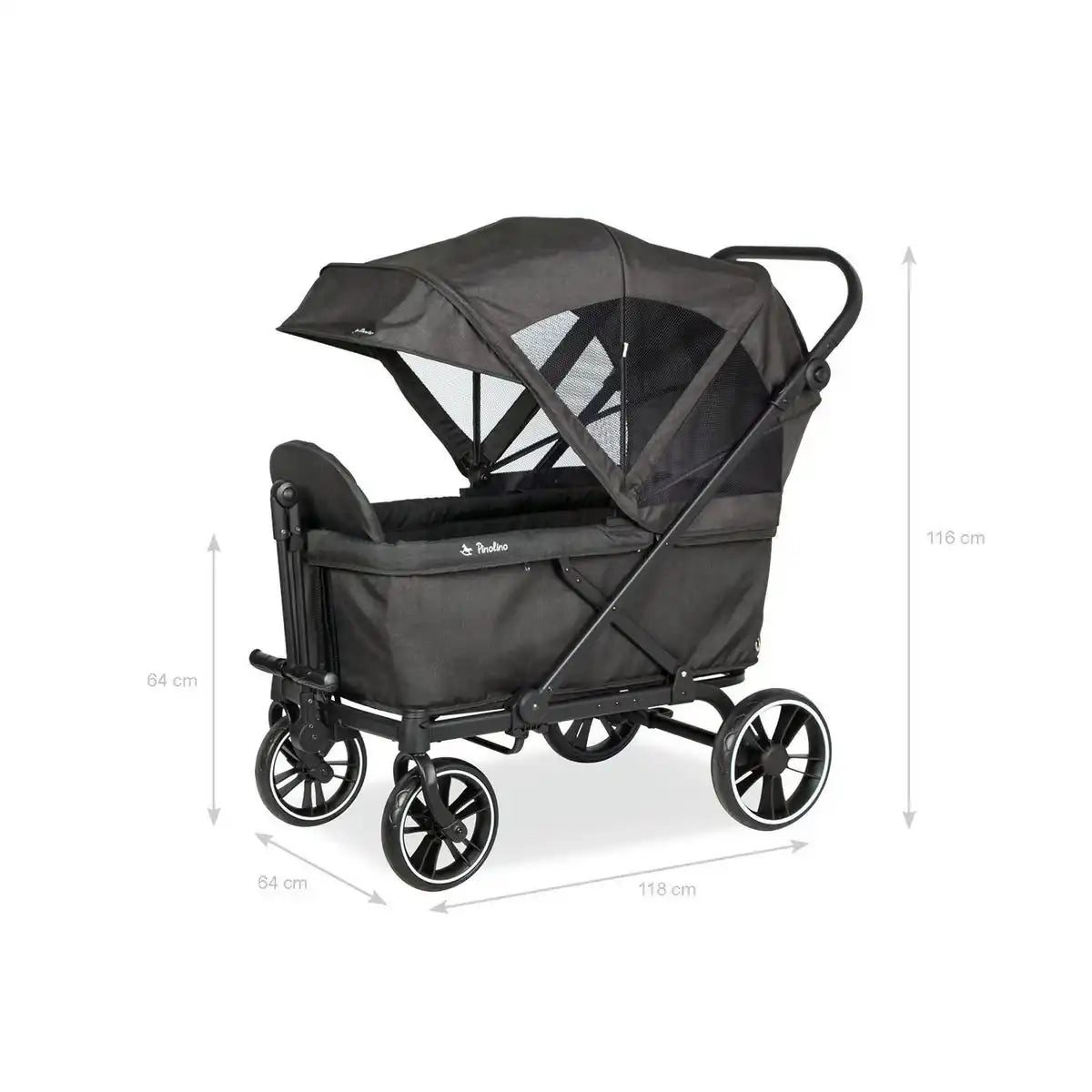 Faltbarer Bollerwagen 'Cruiser Premium', inkl. Zubehör - HomeDesign Knaus
