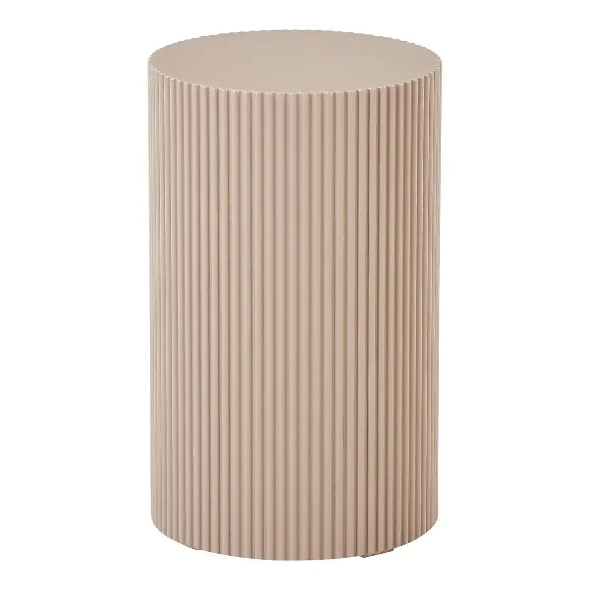 Farense Beistelltisch - Beige/Grau, MDF, 30x30x50 cm - HomeDesign Knaus