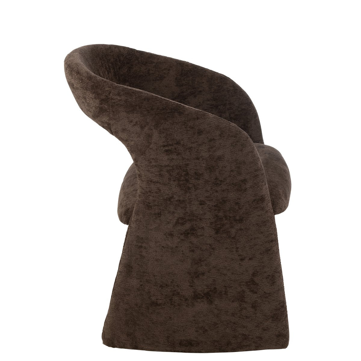 J-Line Anise Stuhl Textil Dunkelbraun