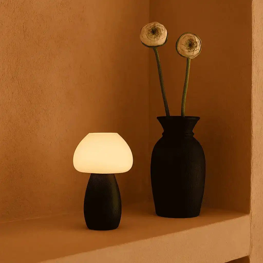 Bären Sie dunkelbraune stilvolle wiederaufladbare Lampe-schnurlos, dimmbar, umweltfreundliches Design