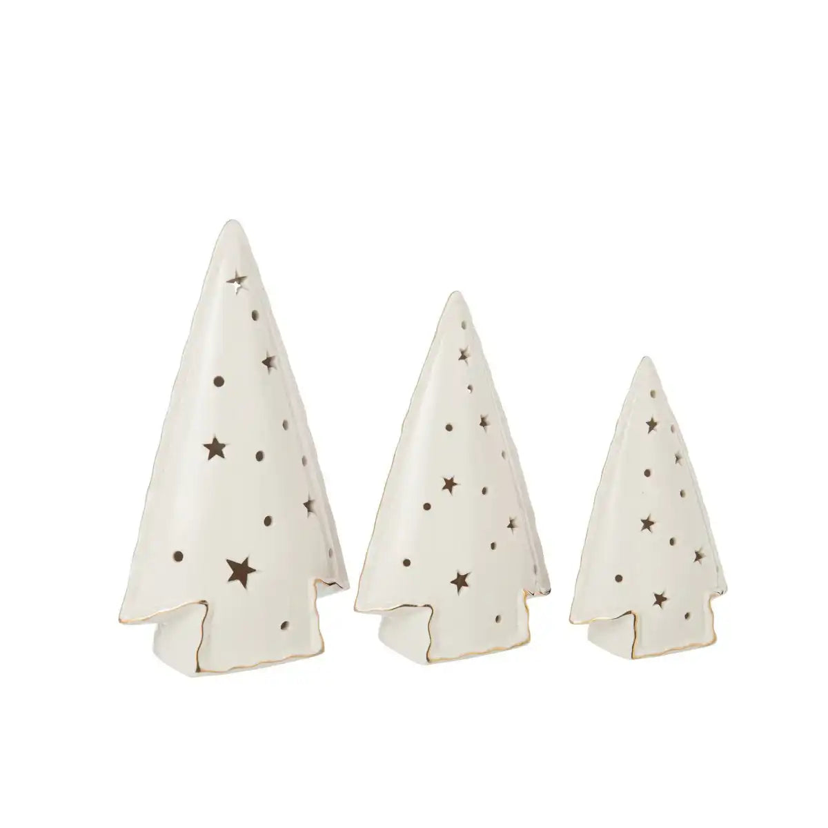 J-Line-Set von 3 Boom-LED-Sternen Clay White
