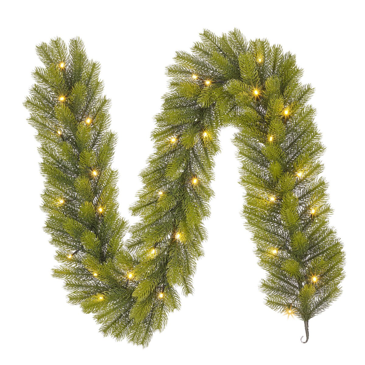 Girlande mit LED -Beleuchtung - L180 cm - Grün