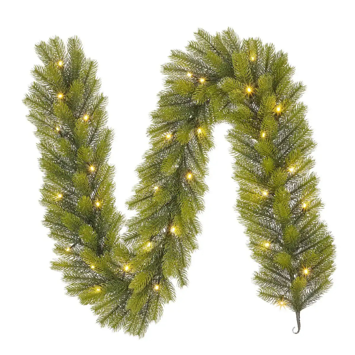 Girlande mit LED -Beleuchtung - L180 cm - Grün