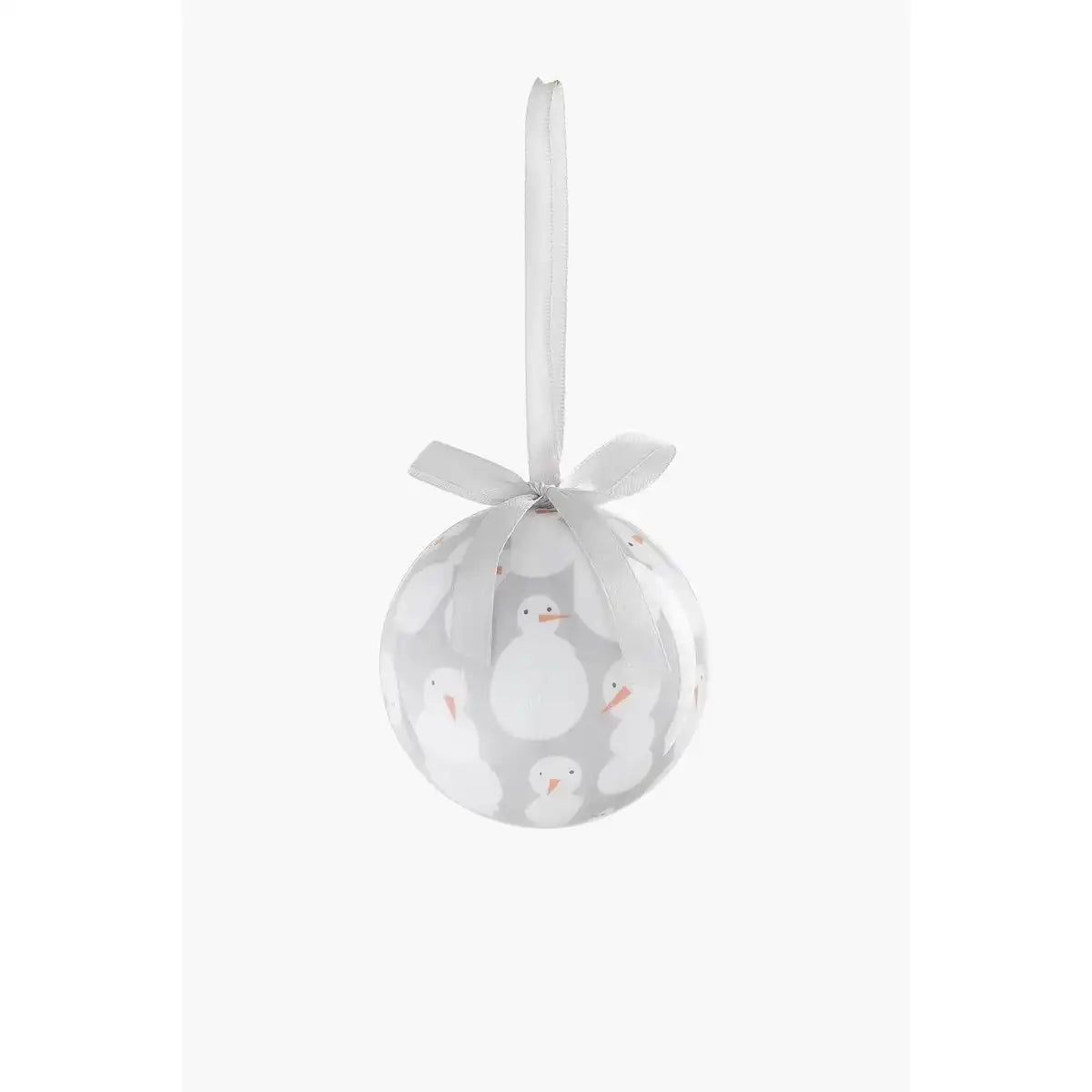 Geschenkset Weihnachtskugeln – 14 Stück – Ø8 cm – unzerbrechlich – Pfirsich, Grau