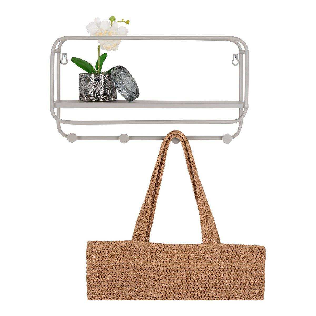 Feira Hat Shelf - Hutablage, Stahl, kühles Grau - HomeDesign Knaus