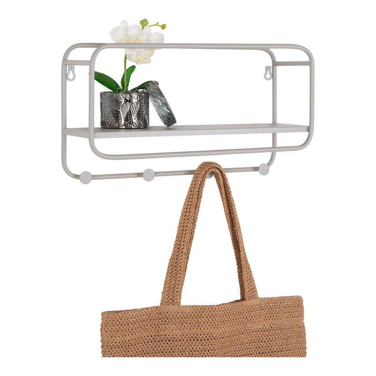 Feira Hat Shelf - Hutablage, Stahl, kühles Grau - HomeDesign Knaus