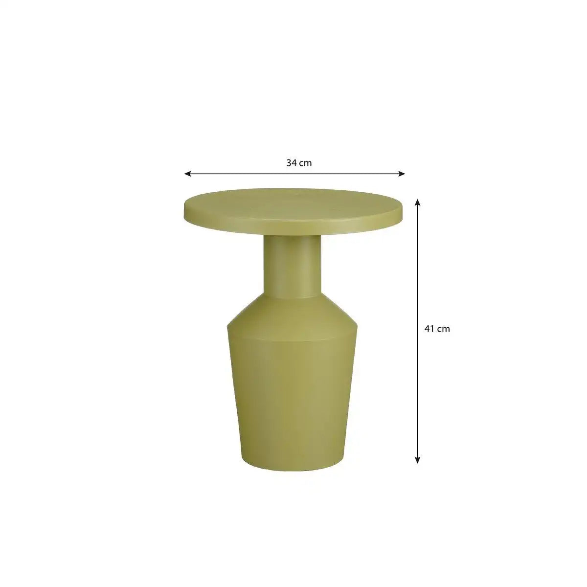 Feroza -Seitentisch - H41 x Ø34 cm - Metall - hellgrün - HomeDesign Knaus