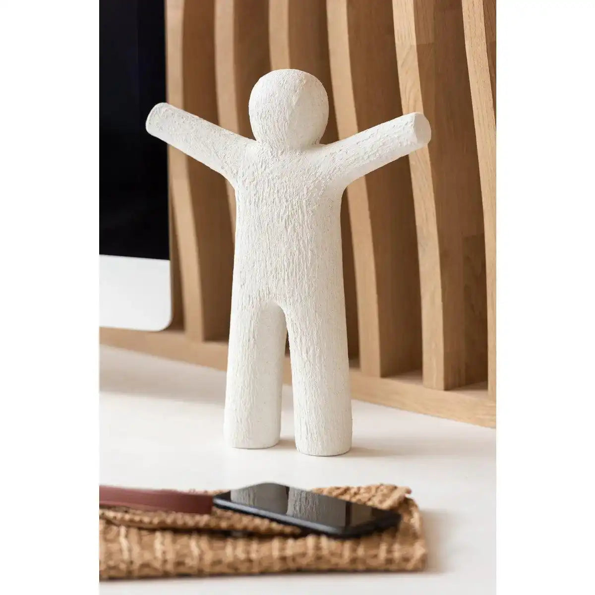 Figur P'tit Maurice Polyresin Weiß Skulptur Männer - HomeDesign Knaus