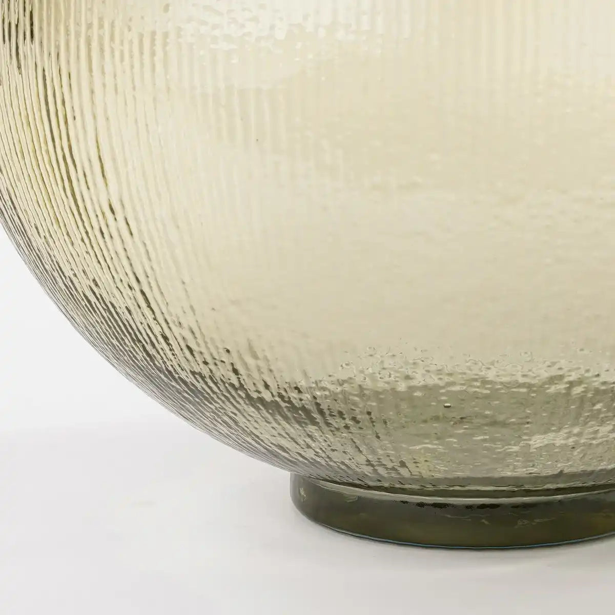 Firenza Flaschenvase – H42 x Ø34 cm – Recyceltes Glas – Hellbraun - HomeDesign Knaus