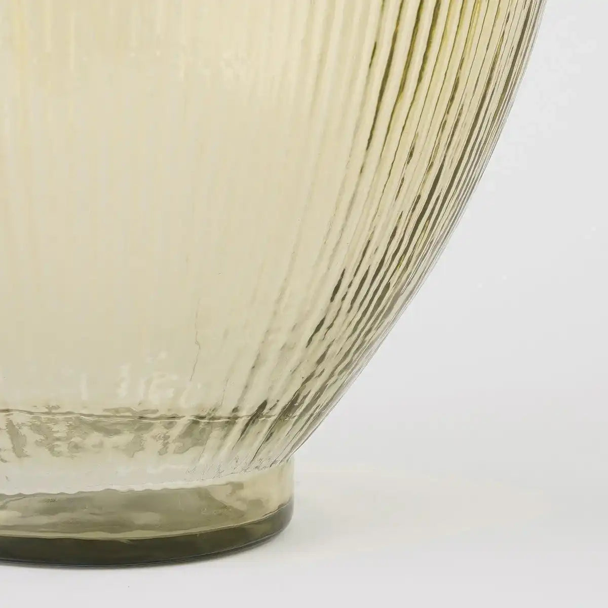 Firenza Flaschenvase – H59 x Ø29 cm – Recyclingglas – Hellbraun - HomeDesign Knaus