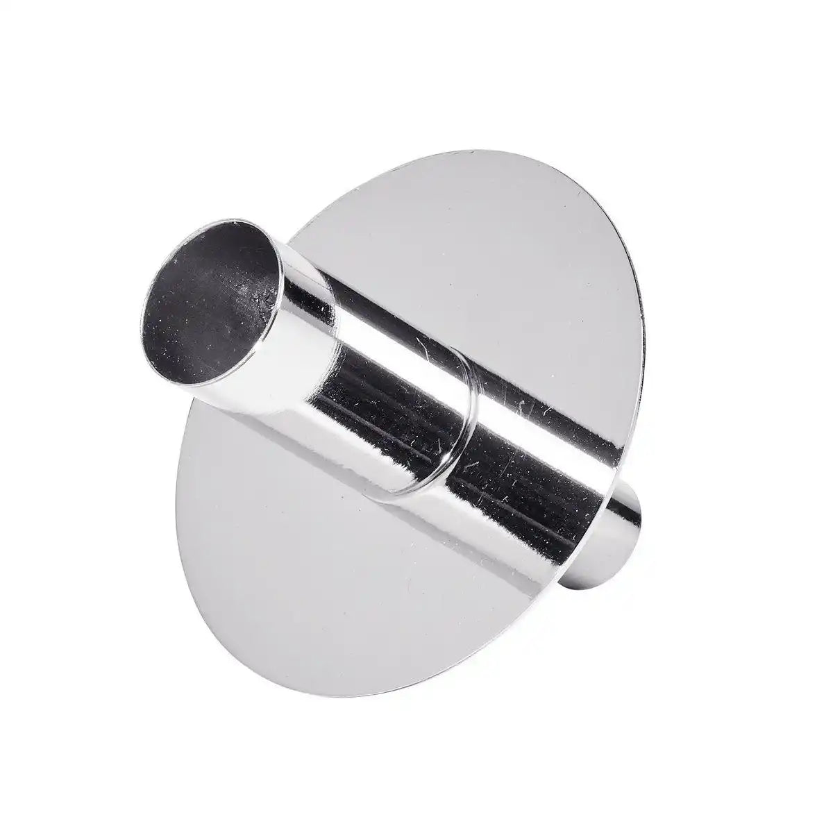 Flaschenaufsatz Kerzenhalter, Edelstahl glänzend vernickelt, Höhe 8 cm - HomeDesign Knaus