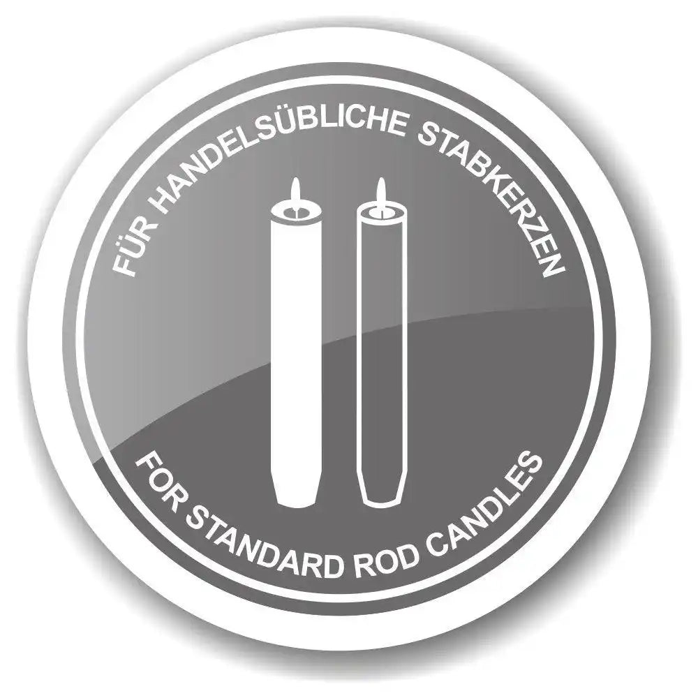 Flaschenaufsatz Kerzenhalter, Edelstahl vernickelt, goldfarben, Höhe 8 cm - HomeDesign Knaus