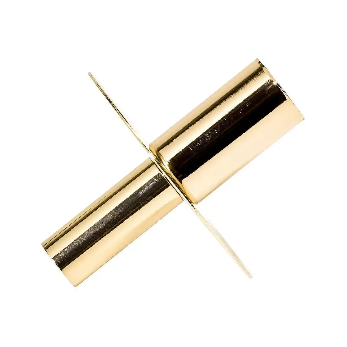 Flaschenaufsatz Kerzenhalter, Edelstahl vernickelt, goldfarben, Höhe 8 cm - HomeDesign Knaus