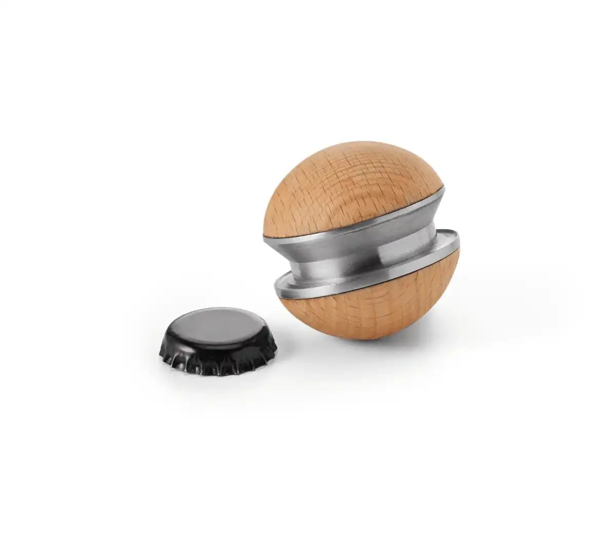 Flaschenöffner Flaschenhelfer Buchenholz Edelstahl - HomeDesign Knaus