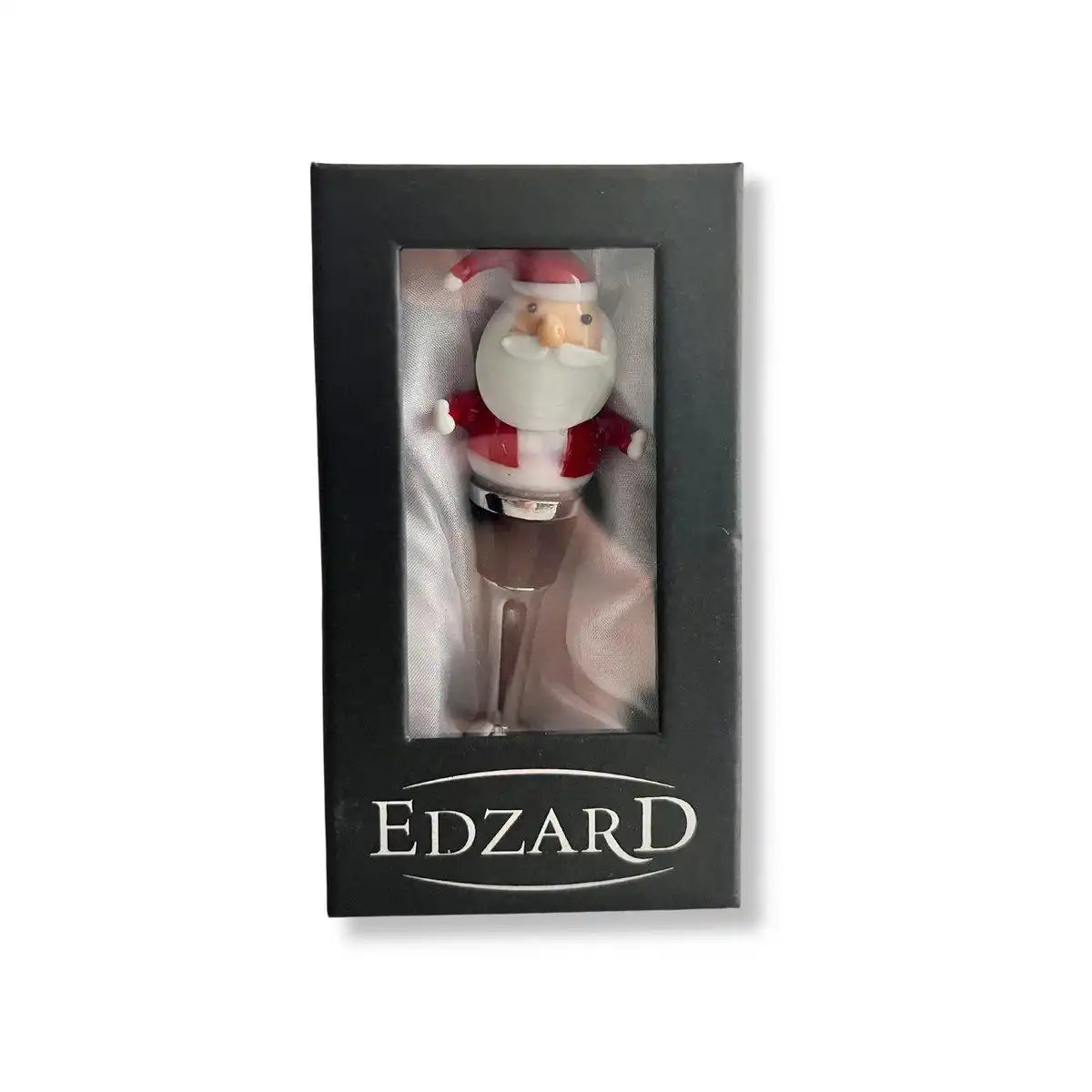 Flaschenverschluss Santa (H 11 cm ), handgefertigt aus Muranoglas - HomeDesign Knaus
