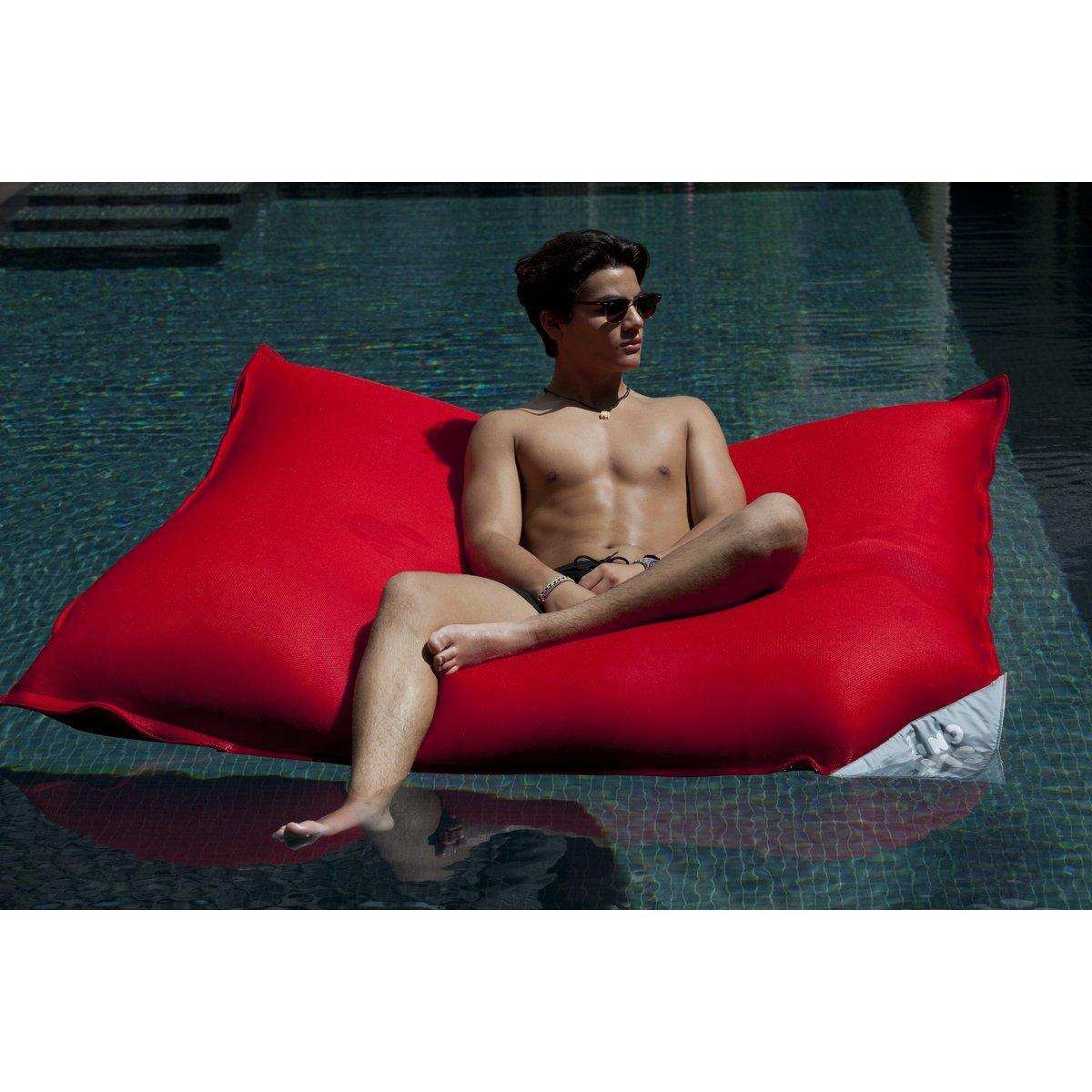 FLOAT BEANBAG SWIMMINGPOOL - rouge - HomeDesign Knaus
