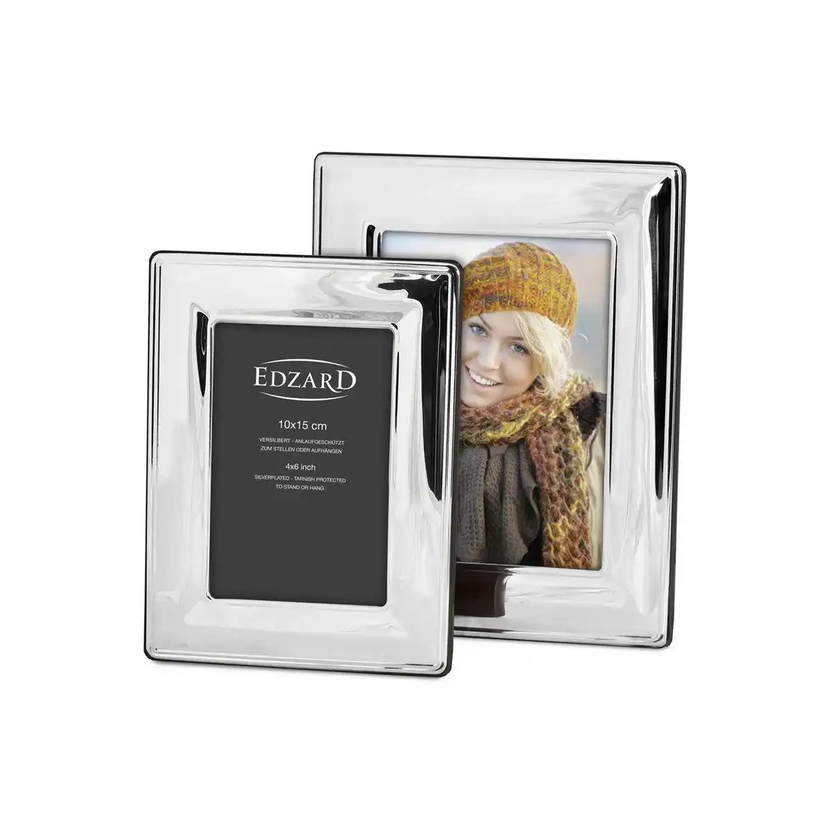 Fotorahmen Bilderrahmen Amiens für Foto 13 x 18 cm, Echtsilber, anlaufgeschützt - HomeDesign Knaus