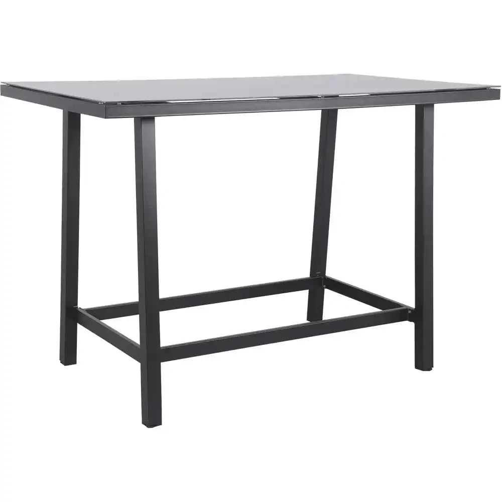 Garten Bartisch Rimini White Aluminium beschichtet Temperglas - HomeDesign Knaus