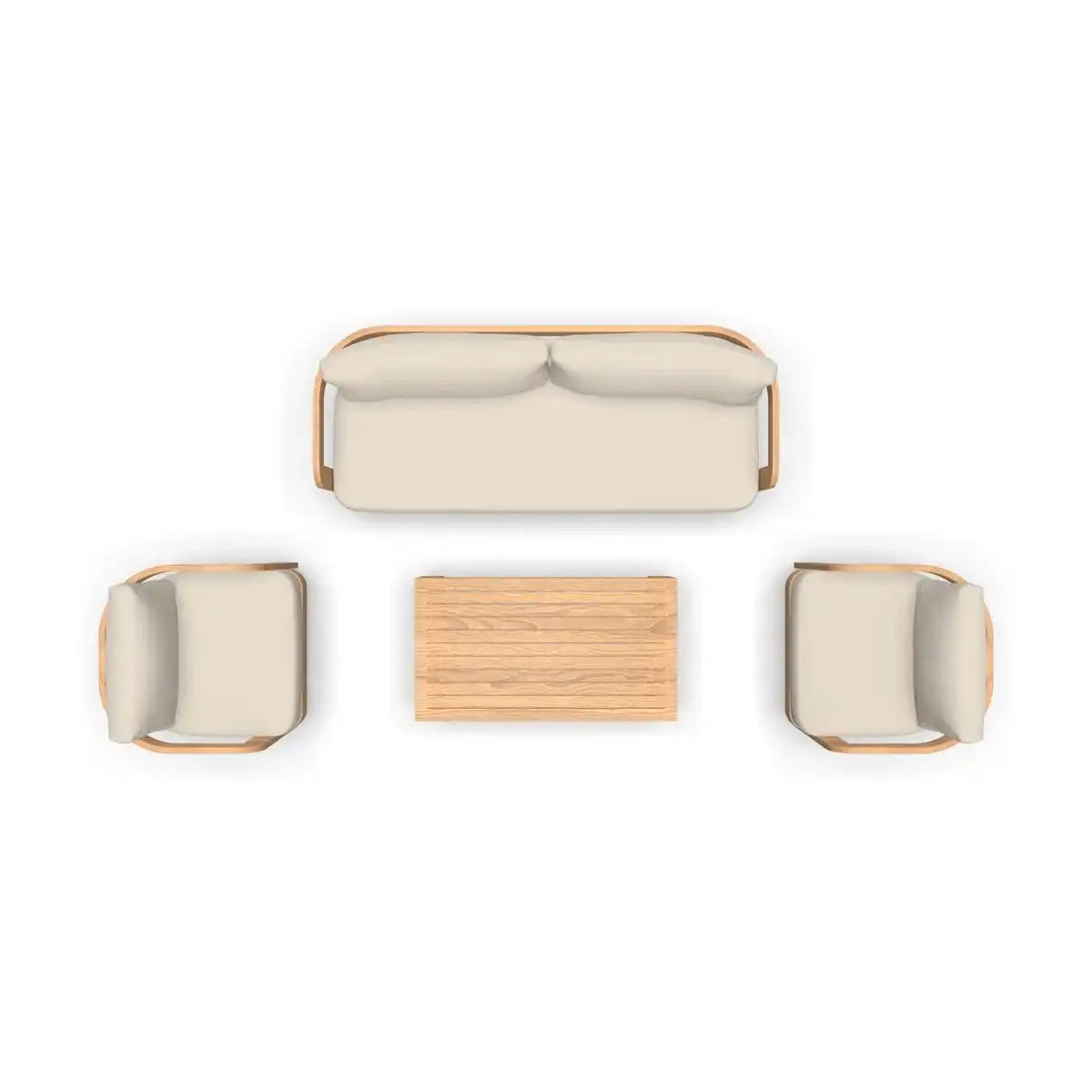 Garten Lounge Lounge-Eckbank Lounge-Set Mylo Holzoptik - HomeDesign Knaus