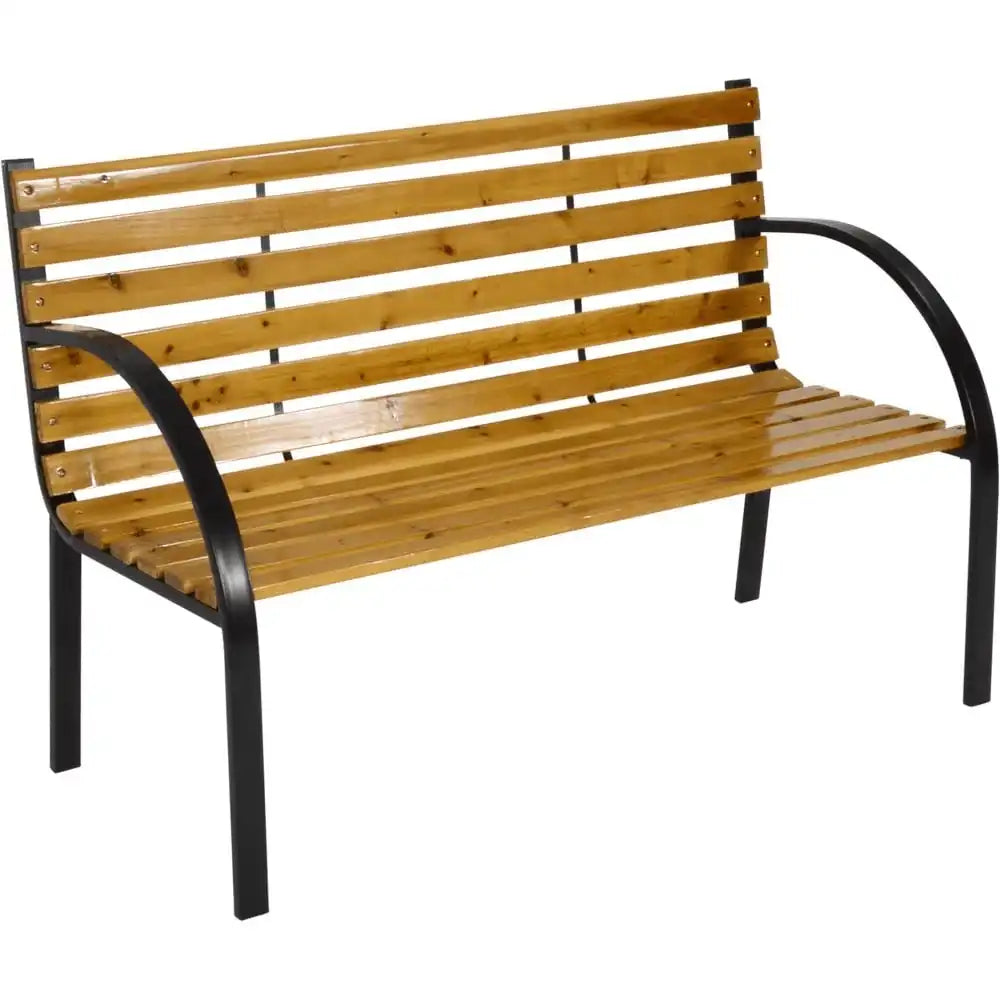 Gartenbank Sitzbank Tannenholz Woodstock black 120cm - HomeDesign Knaus