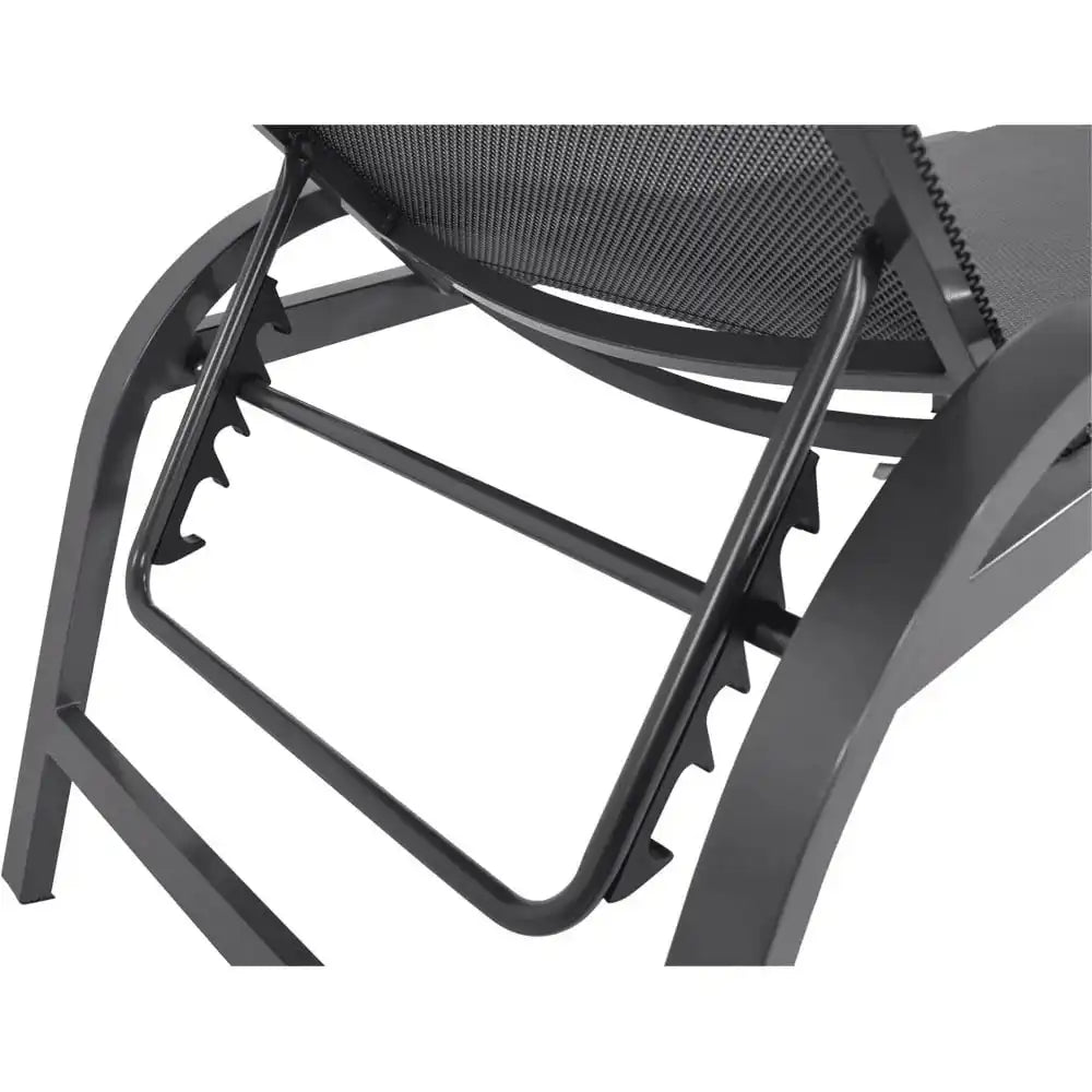 Gartenliege Sonnenliege Mojito Negro XL Rückenlehne - HomeDesign Knaus