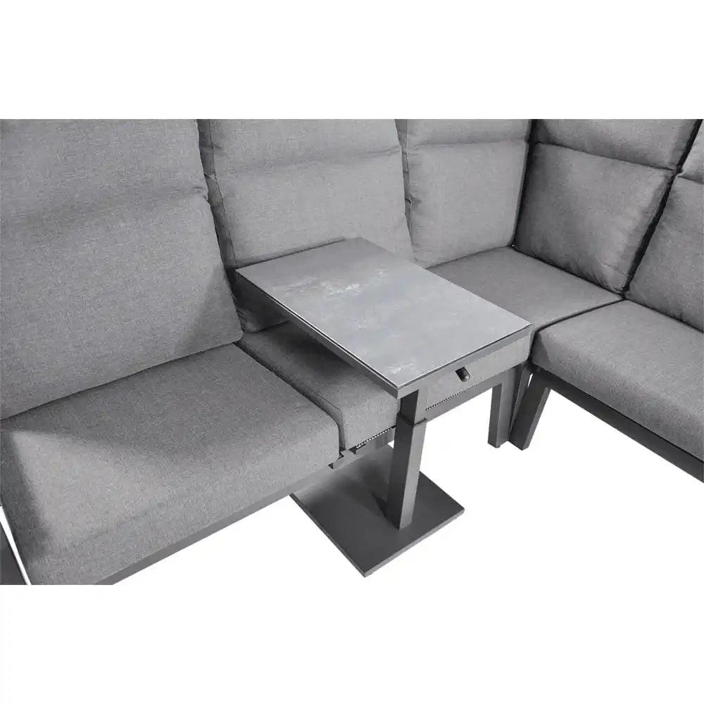 Gartenmöbel Eck-Lounge-Set Ecksofa Loungebank "Ohio" Komfort 290x225cm - HomeDesign Knaus