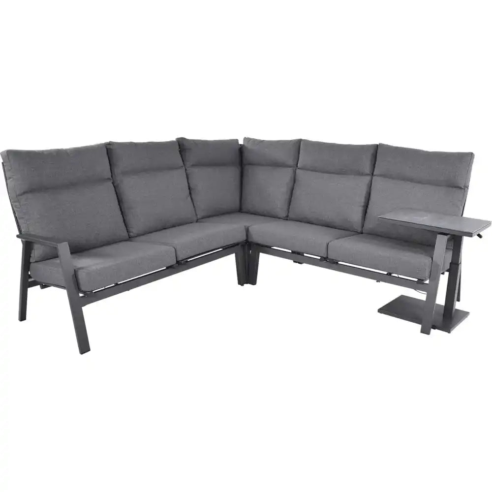 Gartenmöbel Eck-Lounge-Set Ecksofa Loungebank "Ohio" Komfort 290x225cm - HomeDesign Knaus