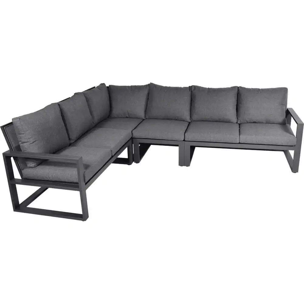 Gartenmöbel Eck-Lounge-Set Loungebank "Pina Colada Negro" 285x205 cm - HomeDesign Knaus