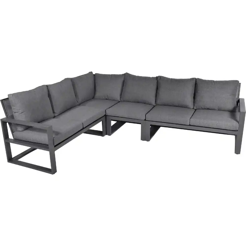 Gartenmöbel Eck-Lounge-Set Loungebank "Pina Colada Negro" 285x205 cm - HomeDesign Knaus