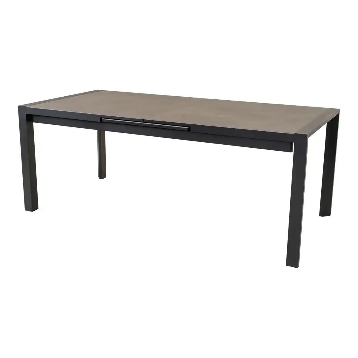 Gartentisch Auszieh-Diningtisch Lagos Negro 200/260x96 cm - HomeDesign Knaus