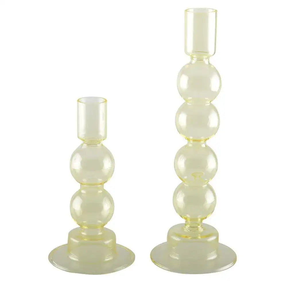 Gelbe Bubble Candlesticks - Los 2 - HomeDesign Knaus