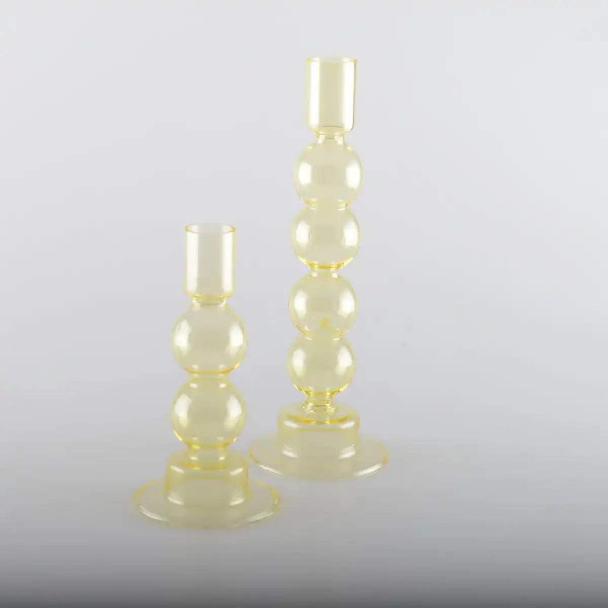 Gelbe Bubble Candlesticks - Los 2 - HomeDesign Knaus