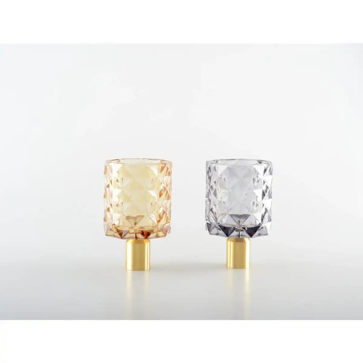 Gelbe und lila runde Kerzensticks - Los 2 - HomeDesign Knaus