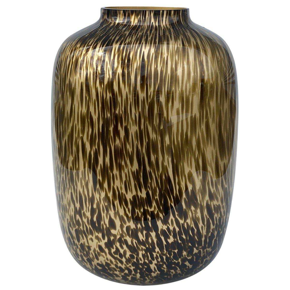 Gepard Gold Deko Vase Blumenvase Bodenvase Handarbeit Gold 45cm - HomeDesign Knaus