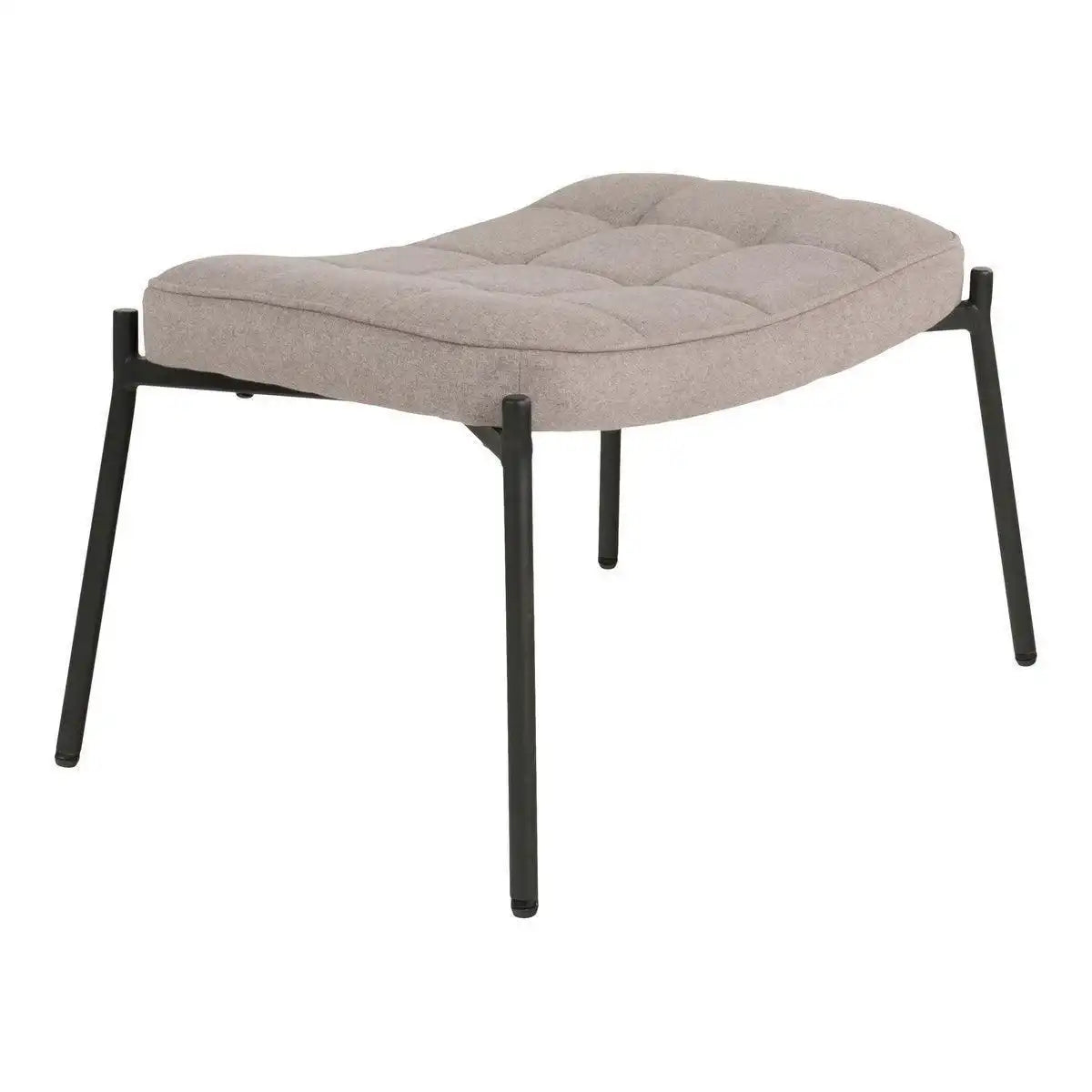 Glasgow Fußstütze – Fußstütze, Stein mit schwarzen Beinen, HN1231 - HomeDesign Knaus