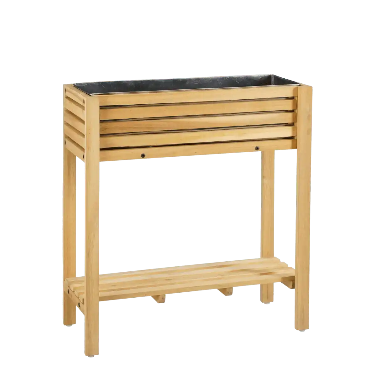 Glenwood Pflanzgefäß, rechteckig für den Außenbereich – L70 x B30 x H75 cm – Akazienholz – Braun - HomeDesign Knaus