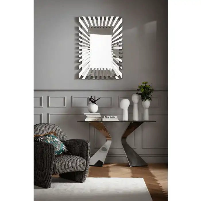 Gloria Konsole Sicherheitsglas Konsolen-Tisch Deko Chrom Sicherheitsglas - HomeDesign Knaus