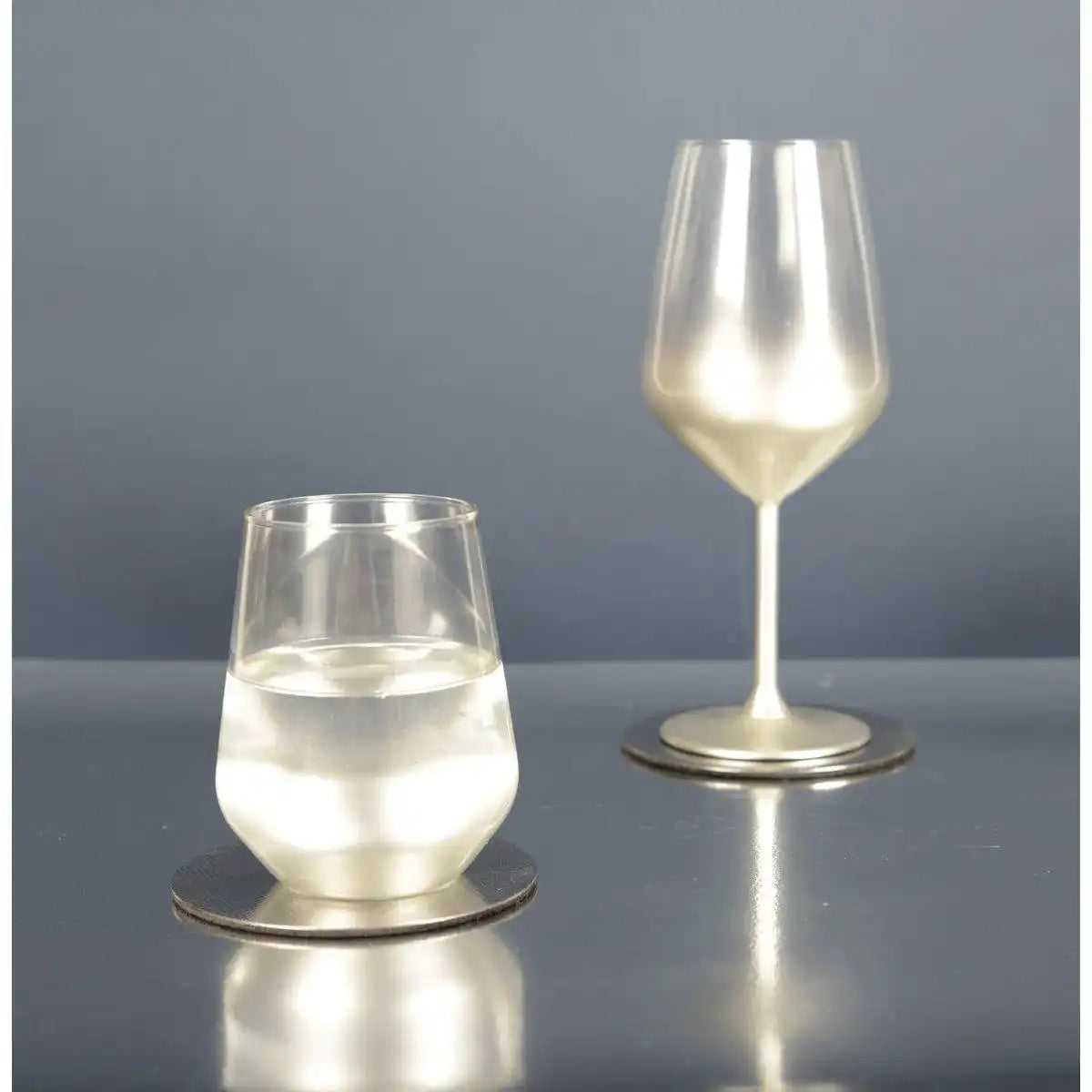 Glühen silberne Wassergläser - Los 6 - HomeDesign Knaus