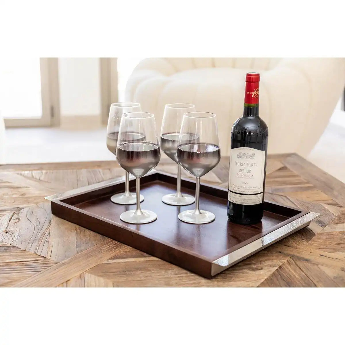 Glühen silberne Weingläser - Los 6 - HomeDesign Knaus
