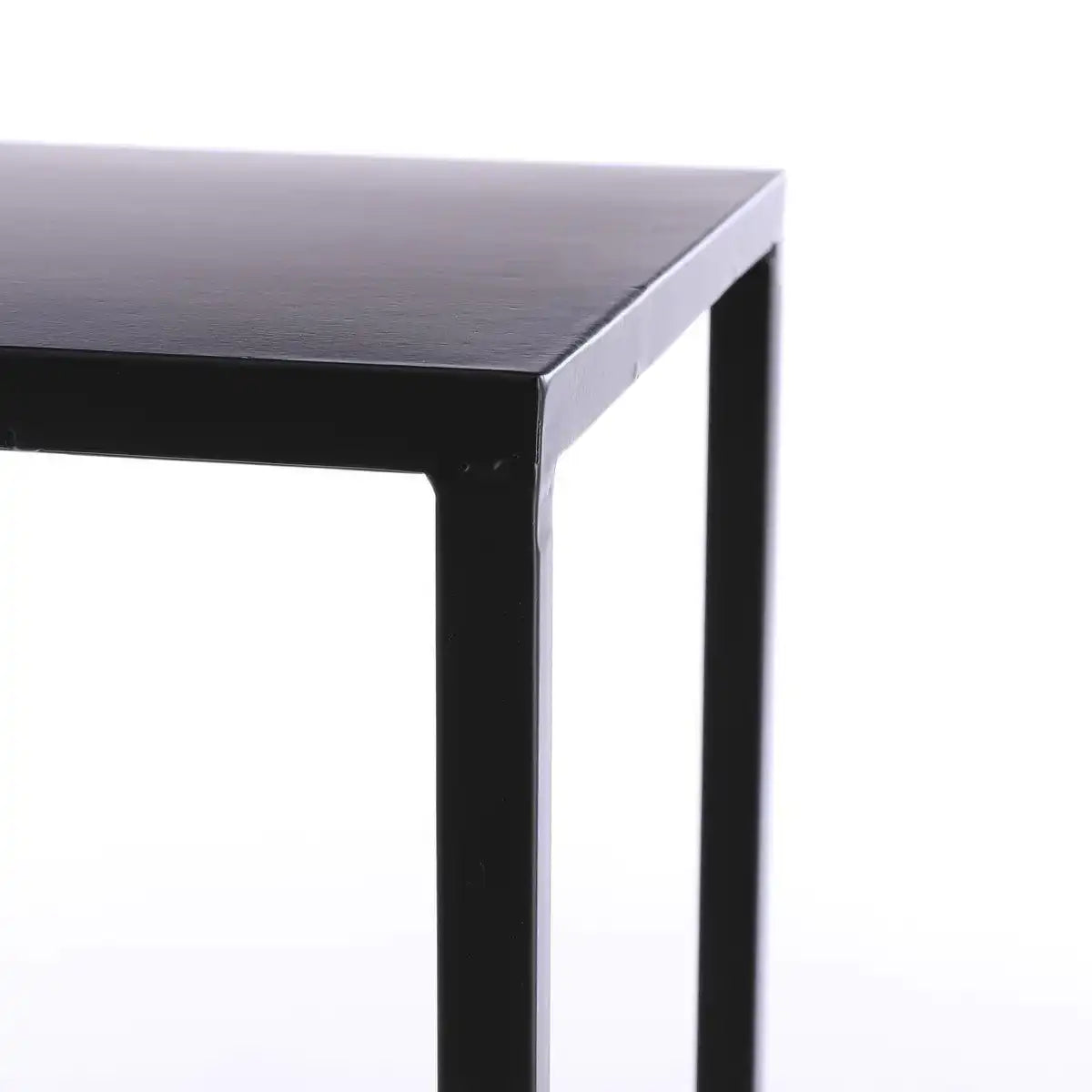 Goa Beistelltisch – 2er-Set – L35 x B35 x H33 cm – Metall – Schwarz - HomeDesign Knaus
